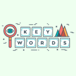 image of word keywords on building blocks
