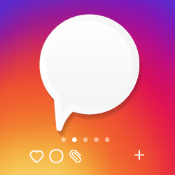image of instagram text bubble